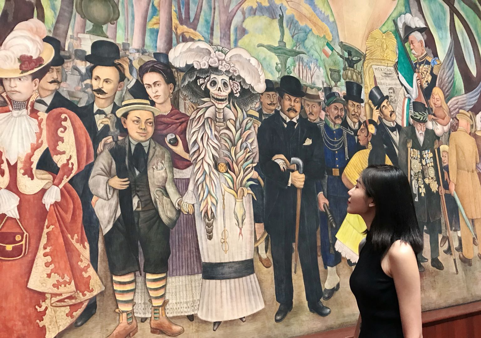 At the Museo Mural Diego Rivera (Photo courtesy of artist)